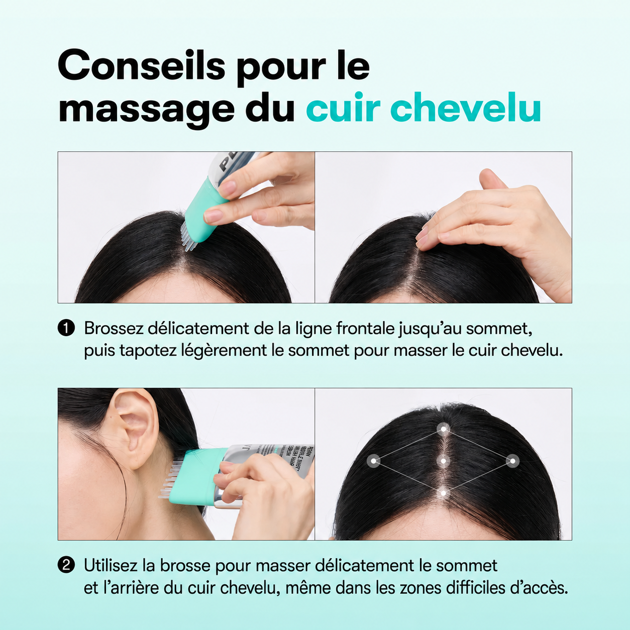 Sérum capillaire PDRN Reedle Shot avec applicateur-brosse